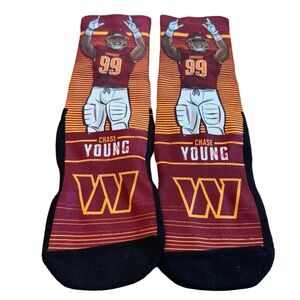 Washington Commanders Chase Young Socks. Size S/M. NWOT